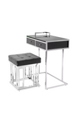 Black Leather Desk & Stool | Eichholtz Equinox