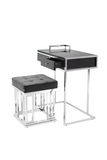 Black Leather Desk & Stool | Eichholtz Equinox