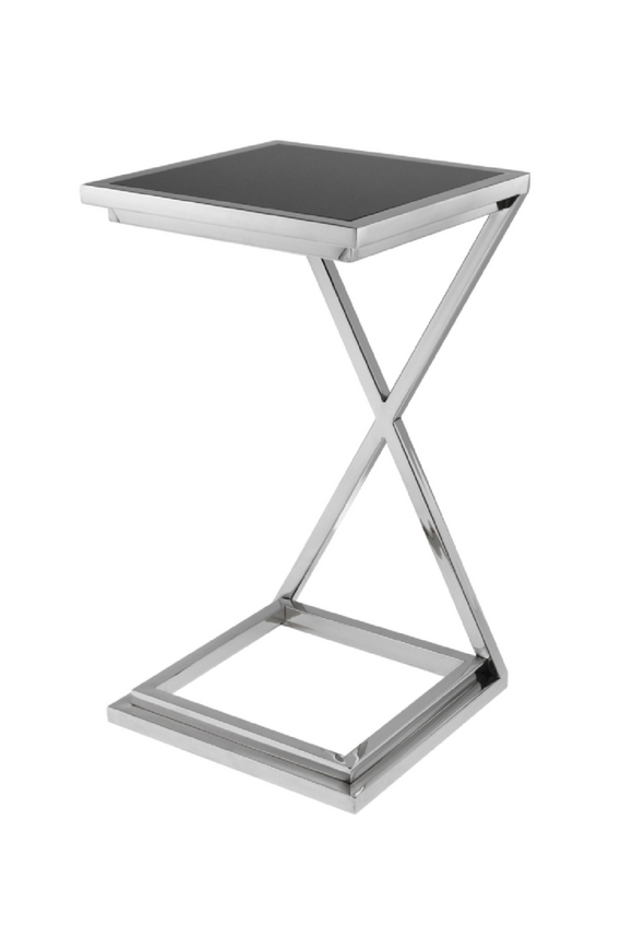 Black Glass Side Table | Eichholtz Cross