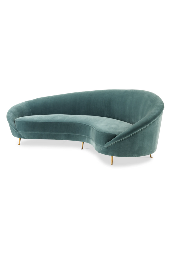 Velvet Curved Sofa | Eichholtz Provocateur