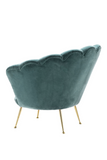 Blue Scalloped Accent Chair | Eichholtz Trapezium