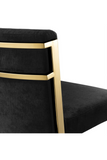 Gold Black Velvet Counter Stool | Eichholtz Scott