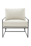 White Modern Minimalist Lounge Chair | Eichholtz Rowen