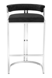 Black Velvet Bar Stool | Eichholtz Dante