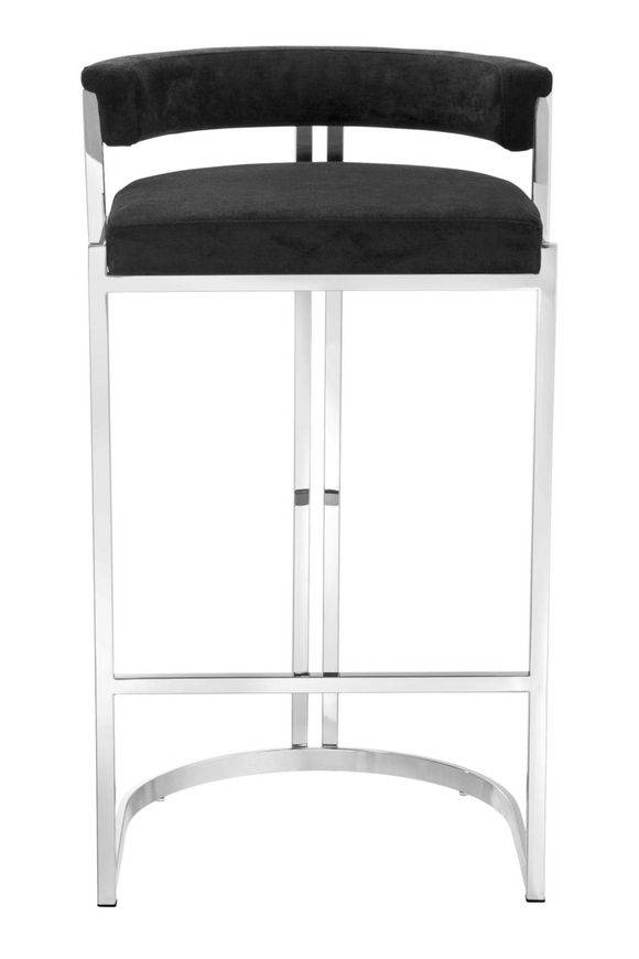 Black Velvet Bar Stool | Eichholtz Dante