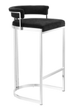 Black Velvet Bar Stool | Eichholtz Dante