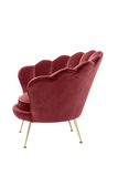 Red Scalloped Accent Chair | Eichholtz Trapezium