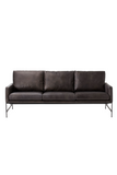 Black Leather Sofa | Andrew Martin Vanessa