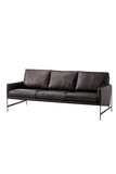 Black Leather Sofa | Andrew Martin Vanessa