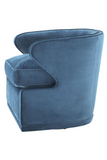 Blue Velvet Swivel Chair | Eichholtz Dorset