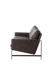 Black Leather Sofa | Andrew Martin Vanessa