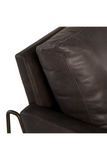 Black Leather Sofa | Andrew Martin Vanessa