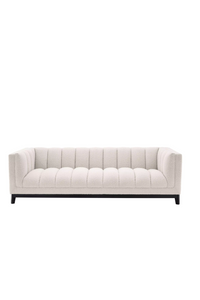 Cream Bouclé Upholstered Sofa | Eichholtz Ditmar