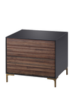 Weathered Peroba Two Drawer Nightstand | Andrew Martin Zuma