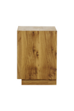 White Concrete Oak Two Drawer Nightstand | Andrew Martin Sands