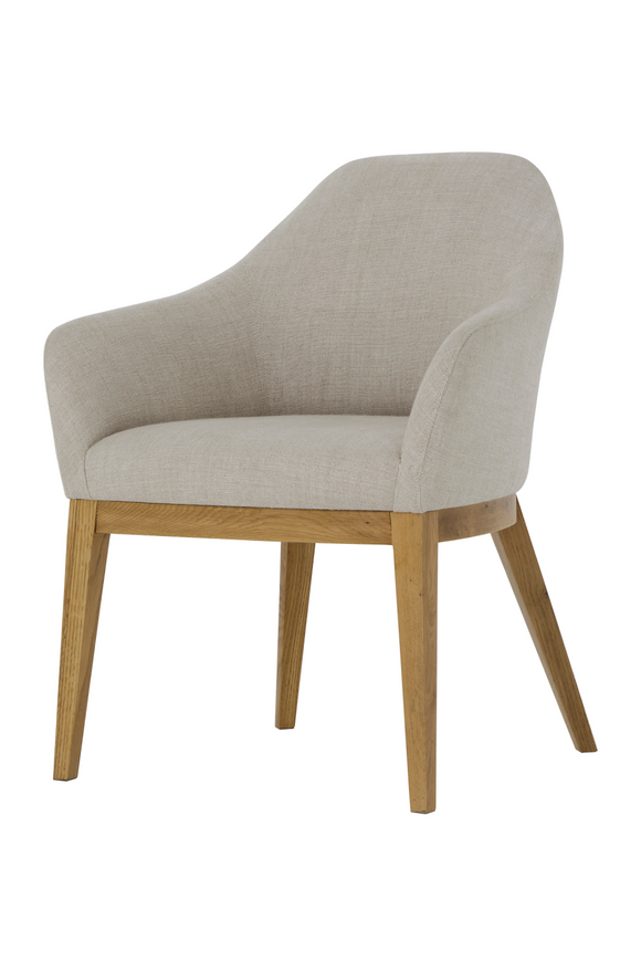 Oatmeal Upholstery Dining Armchair | Andrew Martin Emerson