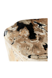 Hand-Polished Petrified Wood Stool | Andrew Martin Log