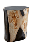 Hand-Polished Petrified Wood Stool | Andrew Martin Log