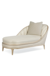 Cream Tufted Chaise | Caracole Adela