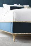 Blue Modern Platform Bed | Caracole Fontainebleau