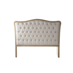 Maison Tufted Headboard (Queen, Natural Linen)