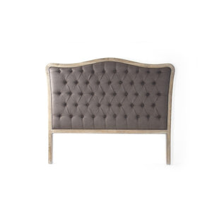 Maison Tufted Headboard (Queen, Aubergine Linen)