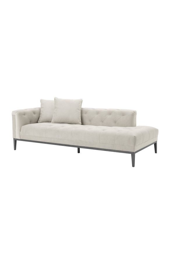 Classic Gray Upholstered Lounge Sofa | Eichholtz Cesare Left