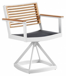 Avant Swivel Dining Chair - White Frame