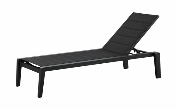 Avant Charcoal Gray Stackable Chaise Lounge