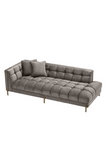 Gray Biscuit-Tufted Lounge Sofa | Eichholtz Sienna L