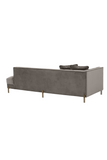 Gray Biscuit-Tufted Lounge Sofa | Eichholtz Sienna L