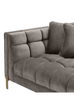 Gray Biscuit-Tufted Lounge Sofa | Eichholtz Sienna L