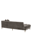 Gray Biscuit-Tufted Lounge Sofa | Eichholtz Sienna R