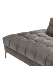 Gray Biscuit-Tufted Lounge Sofa | Eichholtz Sienna R