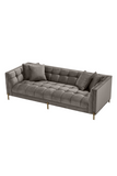 Gray Biscuit-Tufted Sofa | Eichholtz Sienna