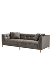 Gray Biscuit-Tufted Sofa | Eichholtz Sienna