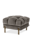 Gray Tufted Accent Stool | Eichholtz Sienna