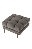 Gray Tufted Accent Stool | Eichholtz Sienna