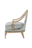 Gray Upholstery Fluted Back Chair | Andrew Martin Ava