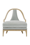 Gray Upholstery Fluted Back Chair | Andrew Martin Ava