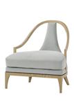 Gray Upholstery Fluted Back Chair | Andrew Martin Ava