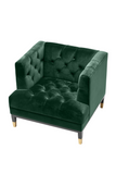 Green Tufted Cube Chair | Eichholtz Castelle