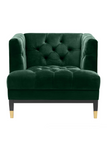 Green Tufted Cube Chair | Eichholtz Castelle