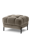 Greige Tufted Accent Stool | Eichholtz Sienna