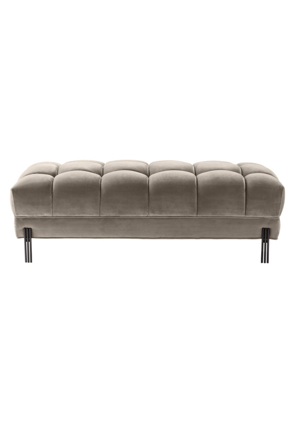 Greige Tufted Upholstered Bench | Eichholtz Sienna