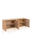 Oak Wood Batten Sideboard | La Forma Beyla