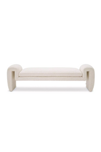 Luxurious Contemporary Bouclé Bench | Eichholtz Tondo