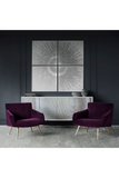 Purple Velvet Occasional Chair | Andrew Martin Kelly