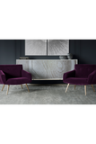 Purple Velvet Occasional Chair | Andrew Martin Kelly