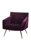 Purple Velvet Occasional Chair | Andrew Martin Kelly